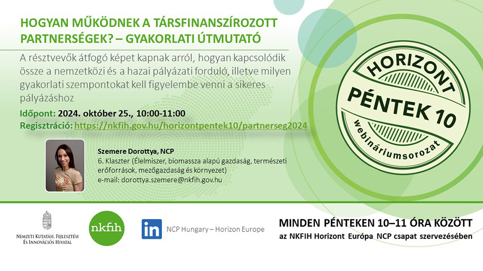 HorizontPéntek10 - Hogyan működnek a társfinanszírozott partnerségek.10.25-lead